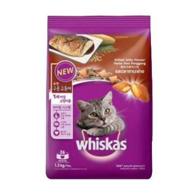 ♠[위스카스] 고양이 사료 어덜트 구운고등어 1.2kg(성묘용)